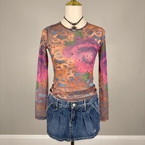 90s just in time mesh top